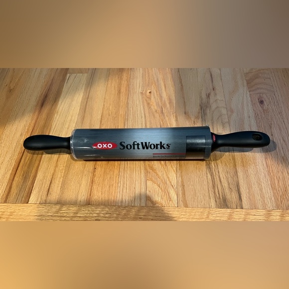 Softworks NON-STICK ROLLING PIN 10inch Black Specially Weighted Handles - Picture 1 of 5